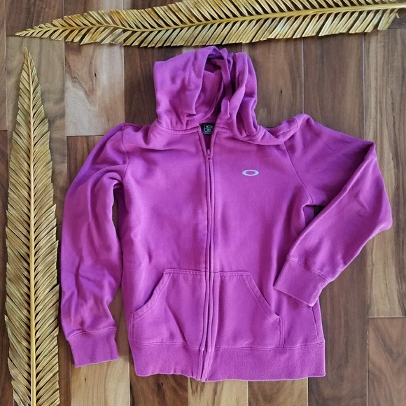 Oakley Tops - OAKLEY women's full zipup hoodie Medium sweatshirt